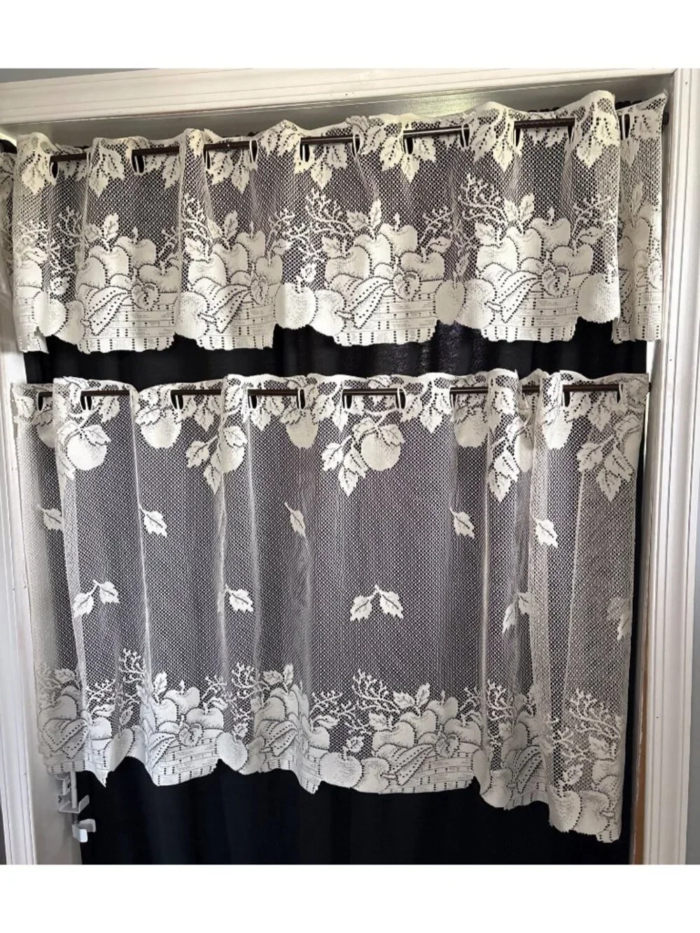 Lace Valance Curtain Set 64